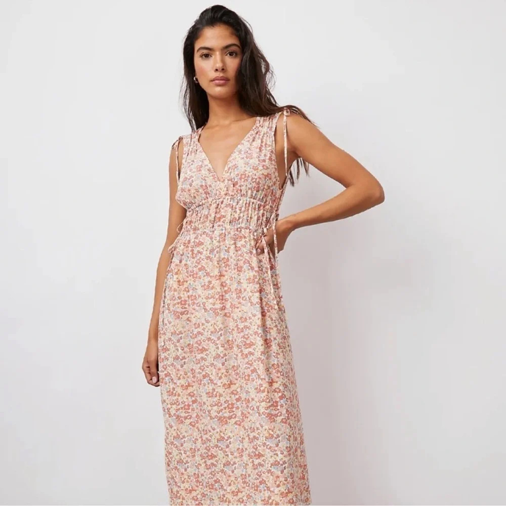 Rails Women’s Constantine Multi Wildflower Sleeveless Midi Dress Size Medium